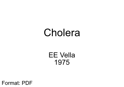 Cholera
